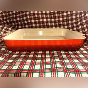 Le Creuset Heritage Rectangle Casserole Dish Red